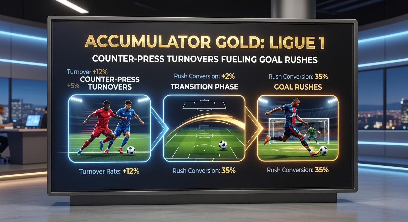 A chaotic Ligue 1 counter-press moment leading to a goal-scoring opportunity