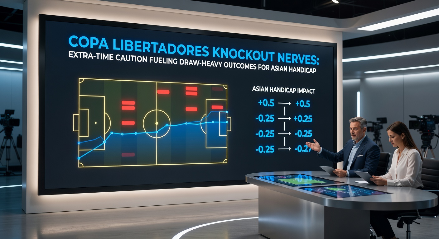 Close-up of frustrated Copa Libertadores players during goalless extra time, crowd roaring in background