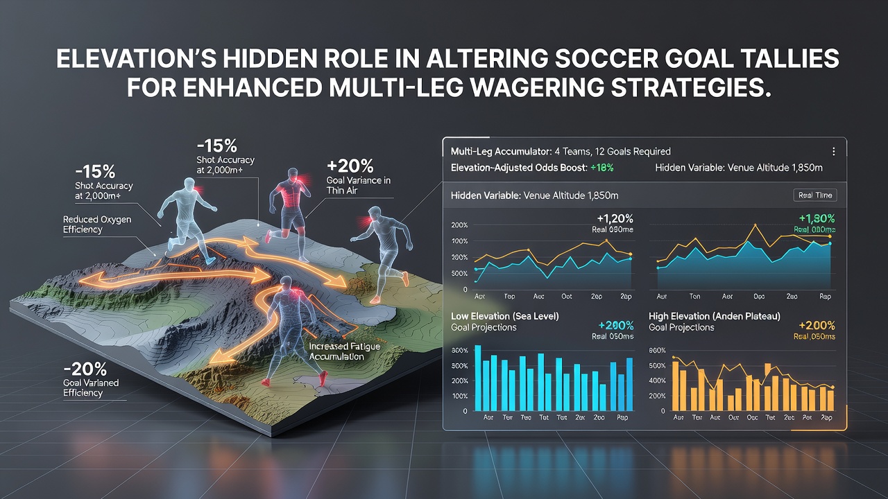 Data visualization of goal scoring trends across different soccer elevations