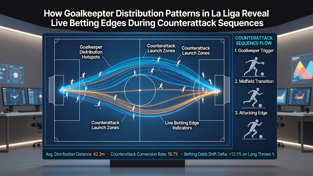 Midfield transition during a La Liga counterattack after goalkeeper distribution