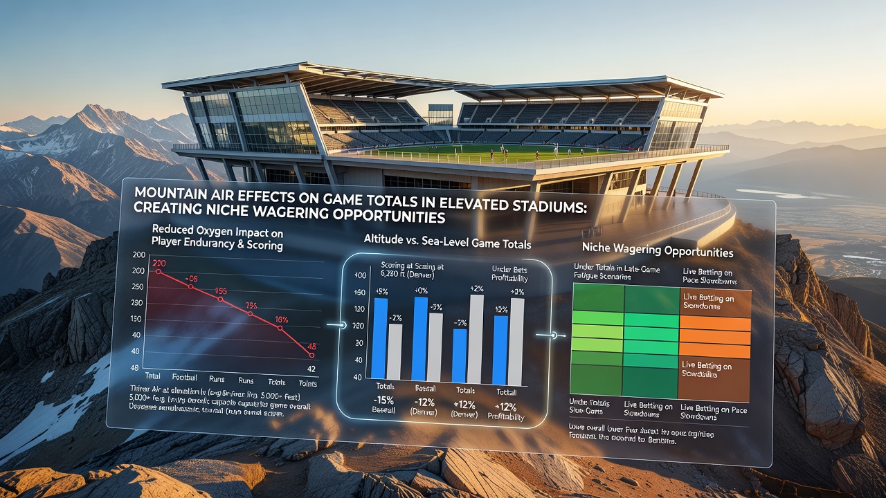 Data charts illustrating scoring trends at high-altitude sports venues