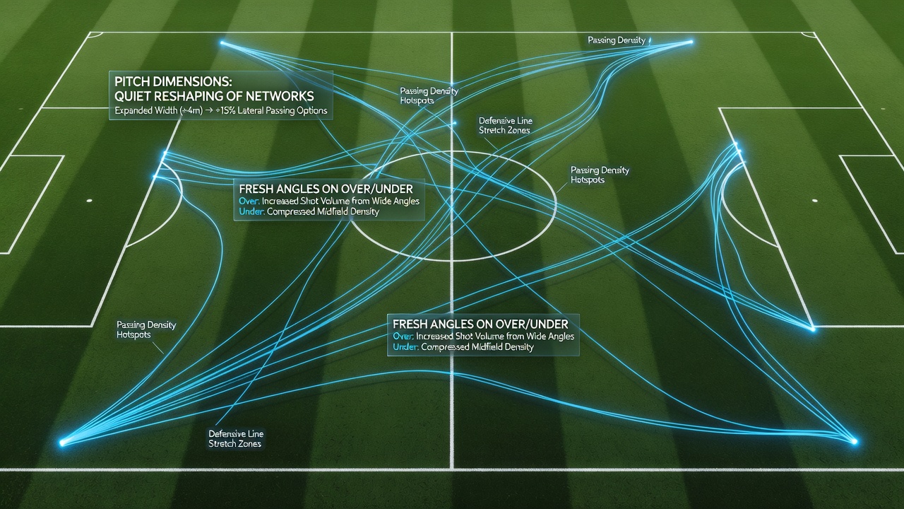 Pitch width variations and their impact on soccer passing patterns in 2026 league fixtures