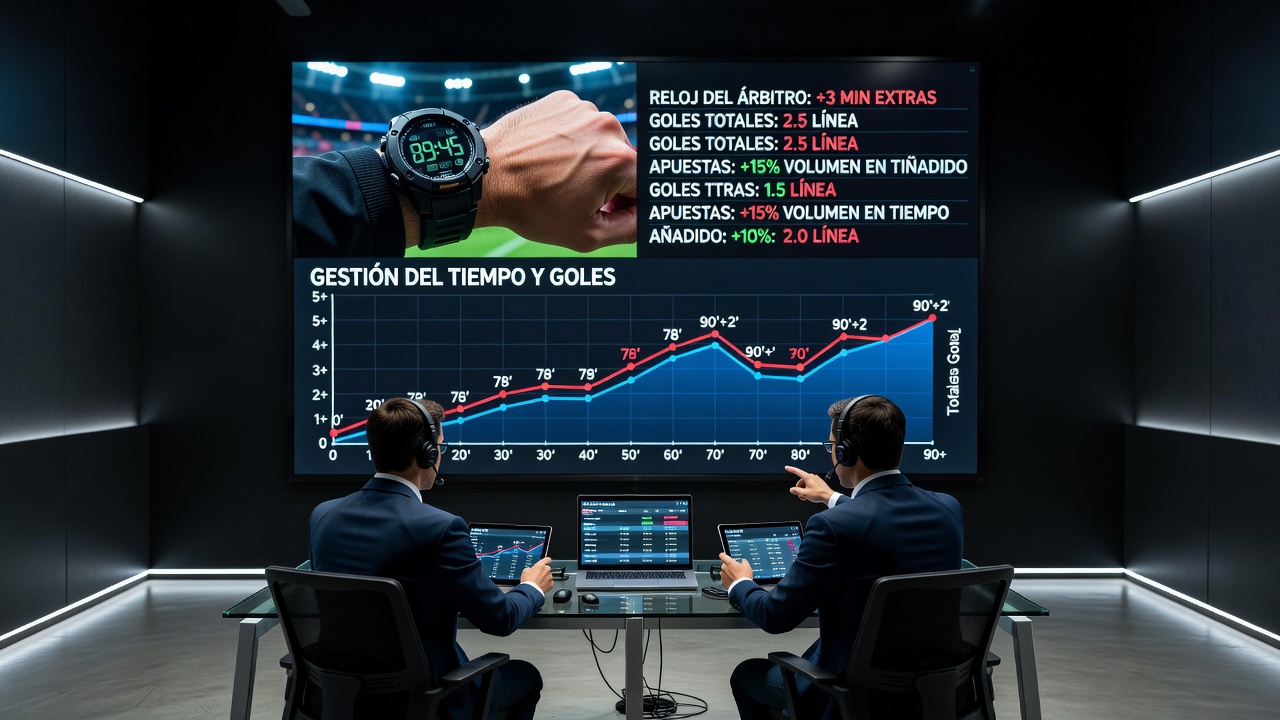 Close-up of La Liga referee signaling added time on fourth official board