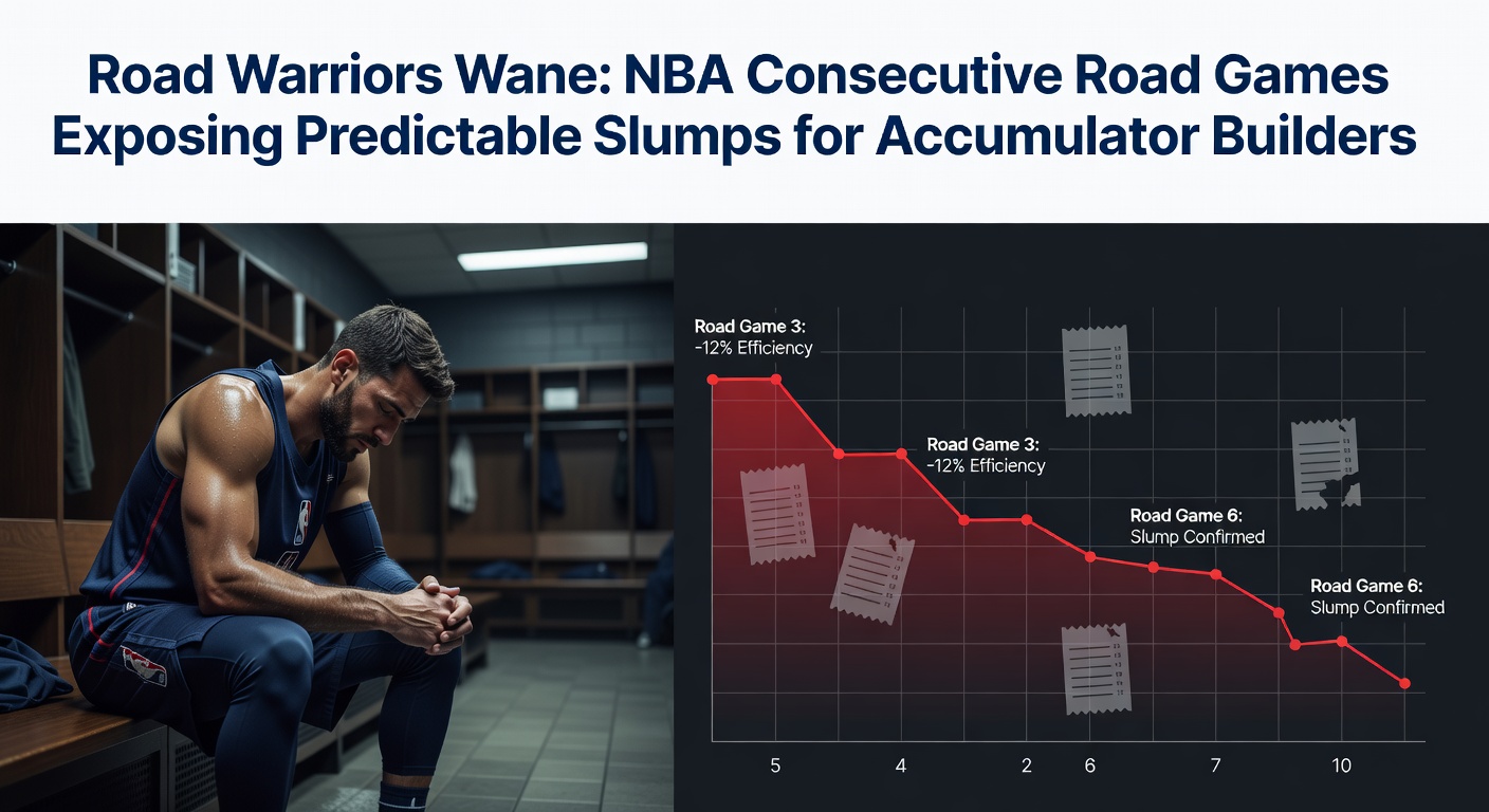 NBA basketball players exhausted on a road game court, highlighting fatigue from consecutive away matches