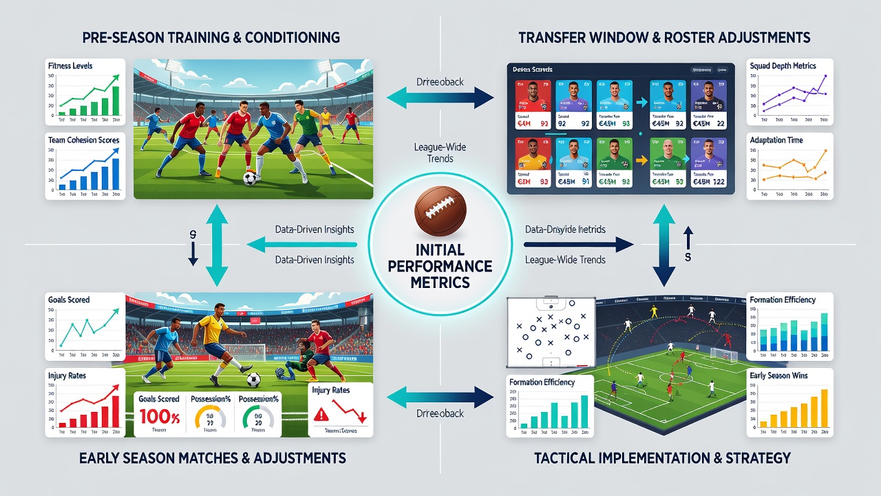 Detailed view of training regimens and performance tracking tools used in basketball, tennis, and racing calendars during seasonal transitions