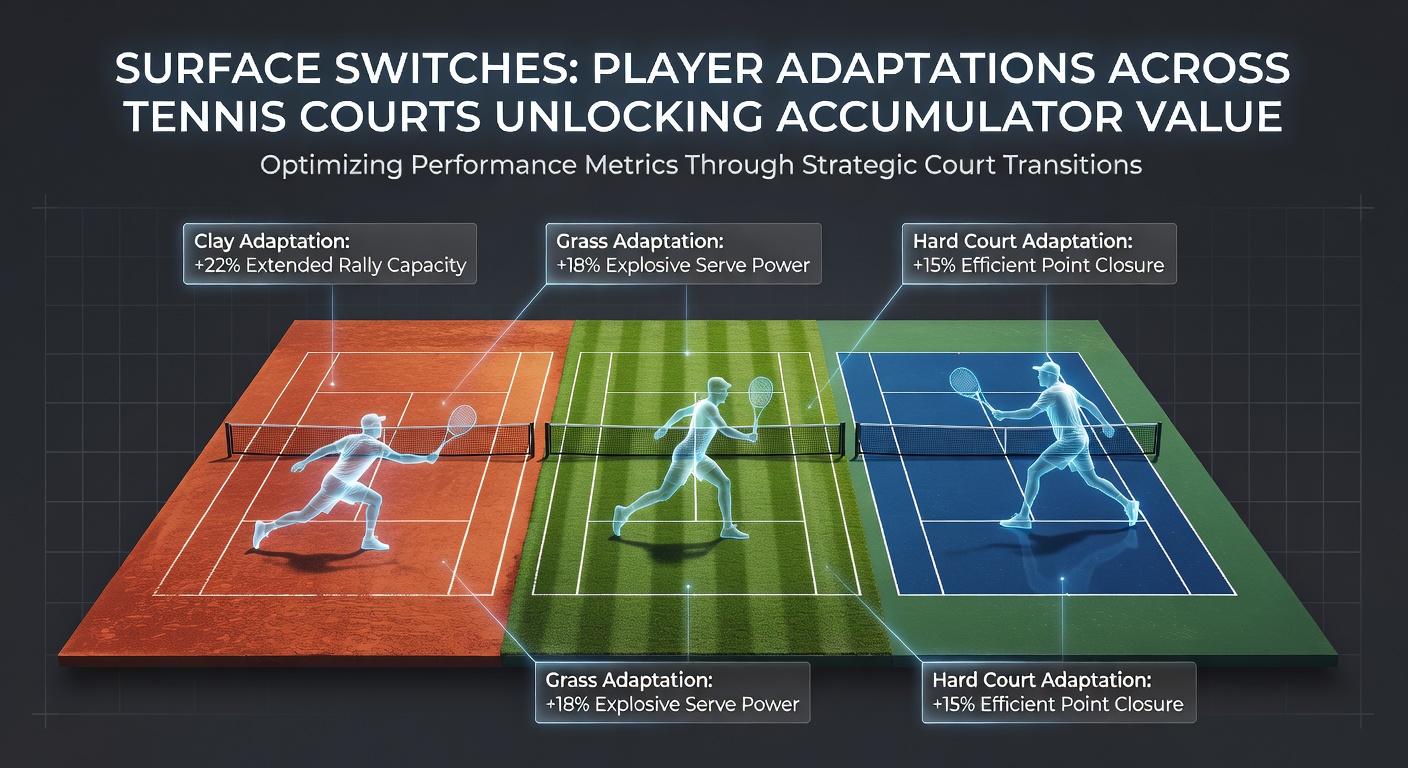 Tennis match on lush green grass court with player executing a serve-volley, demonstrating grass-specific tactics
